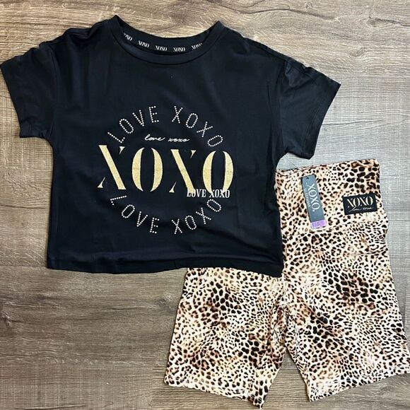 XOXO Animal Print Pajama Shorts Set‎ - Picture 1 of 5